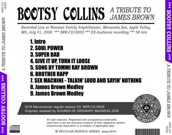 大特価 BOOTSY COLLINS / A TRIBUTE TO JAMES BROWN ヒップホップ/ラップ