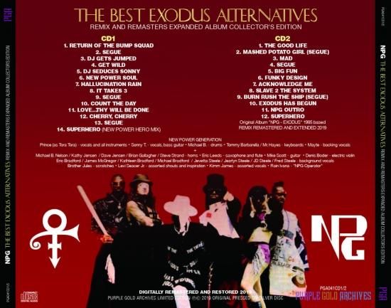 PRINCE & THE NPG / THE BEST EXODUS ALTERNATIVES