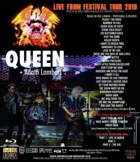 QUEEN+ADAM LAMBERT / LIVE FROM FESTIVAL TOUR 2016