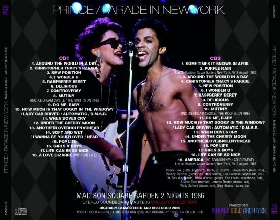 PRINCE / PARADE IN NEW YORK PRINCE / PARADE IN NEW YORK