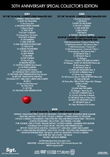 BEATLES / LET IT BE - THE MOVIE - 50TH ANNIVERSARY BEATLES / LET IT BE - THE MOVIE - 50TH ANNIVERSARY