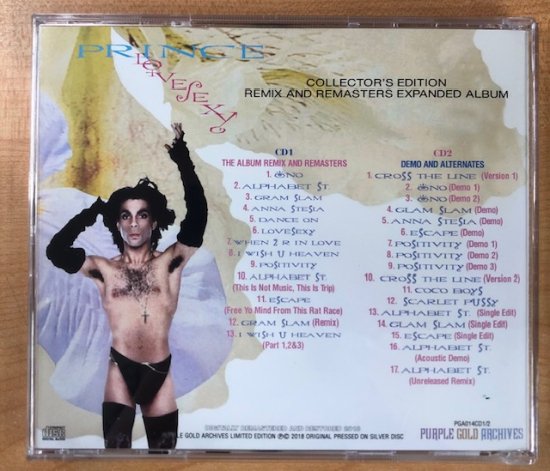 PRINCE / LOVESEXY -REMIX AND REMASTERS COLLECTOR'S EDITION