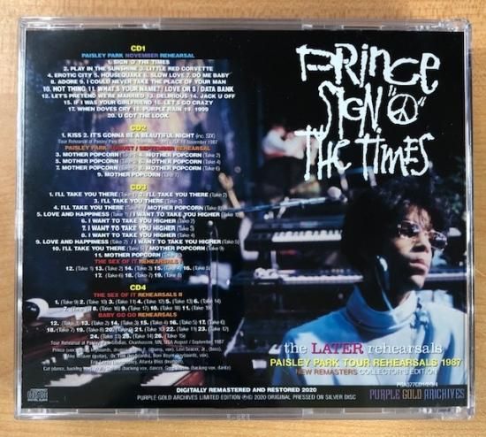 PRINCE/SIGN 'O' THE TIMES-THE LATER REHEARSALS[4CD]