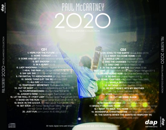 PAUL McCARTNEY / 2020 COLLECTION