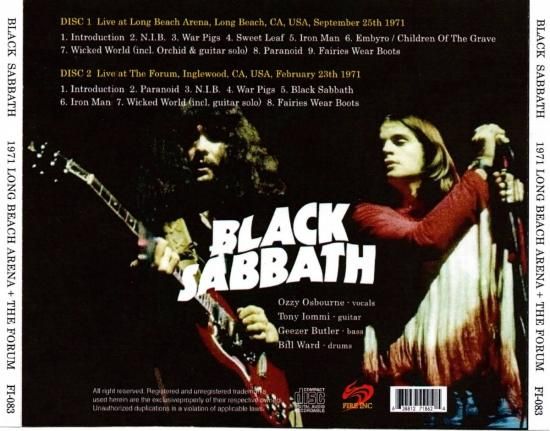 BLACK SABBATH 「1971 Long Beach Arena + The Forum」 BLACK SABBATH 「1971 Long Beach Arena + The Forum」