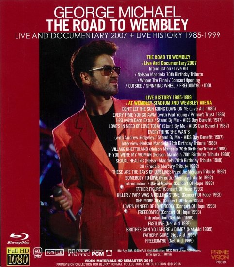 GEORGE MICHAEL / THE ROAD TO WEMBLEY LIVE AND DOCUMENTARY 2007 + LIVE  HISTORY 1985 - 1999 (1BDR) - STRANGELOVE RECORDS