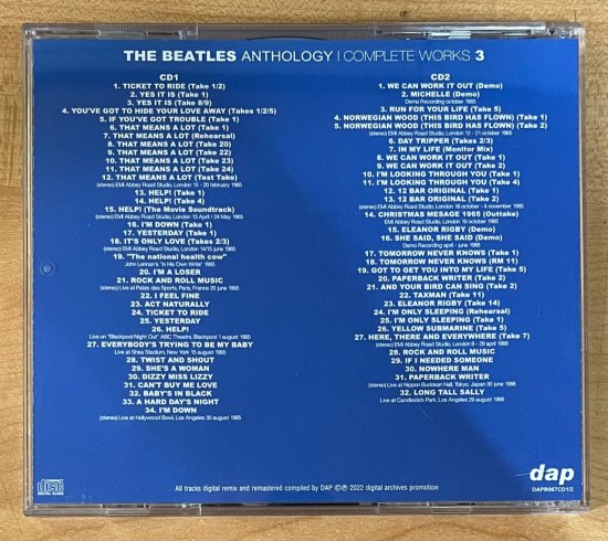 THE BEATLES / ANTHOLOGY COMPLETE WORKS 3