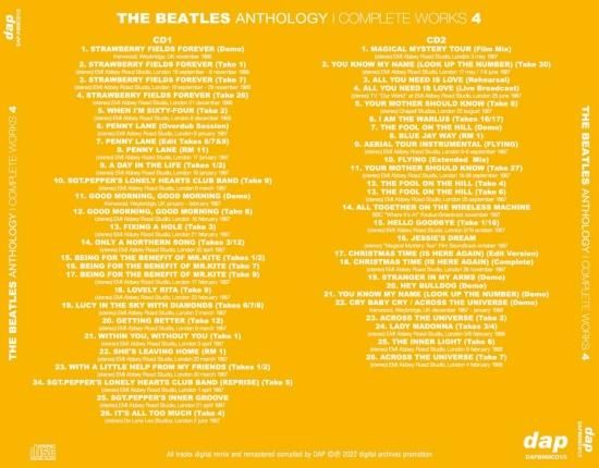 THE BEATLES / ANTHOLOGY : COMPLETE WORKS 4 (2CD)