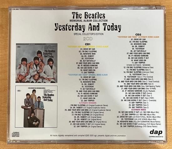 Yesterday And Today / The Beatles【US盤(モノラル
