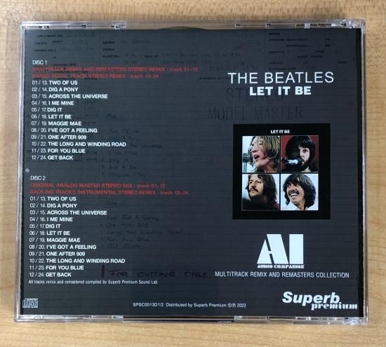 THE BEATLES / LET IT BE : AI - AUDIO COMPANION (2CD) THE BEATLES / LET IT BE : AI - AUDIO COMPANION (2CD)