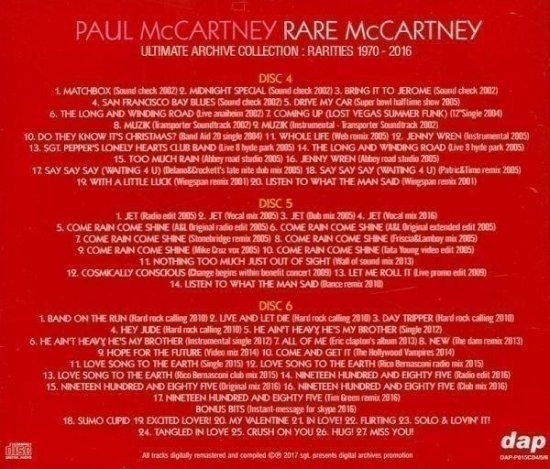 PAUL McCARTNEY / RARE McCARTNEY
