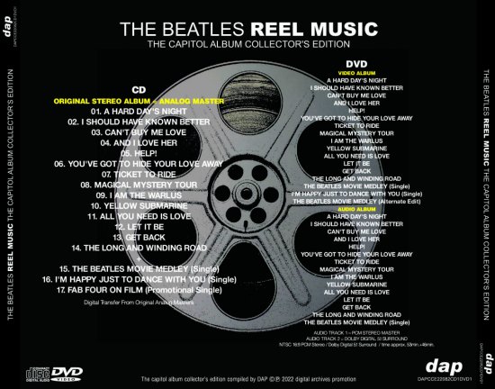 THE BEATLES / REEL MUSIC : THE CAPITOL ALBUM MASTERS - COLLECTOR'S EDITION  (1CD+1DVD)