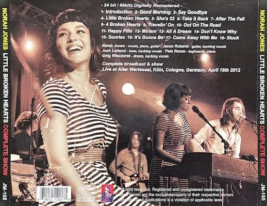 NORAH JONES / LITTLE BROKEN HEARTS COMPLETE SHOW (1CDR