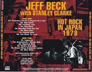 JEFF BECK WITH STANLEY CLARKE / HOT ROCK IN JAPAN 1978 (2CDR