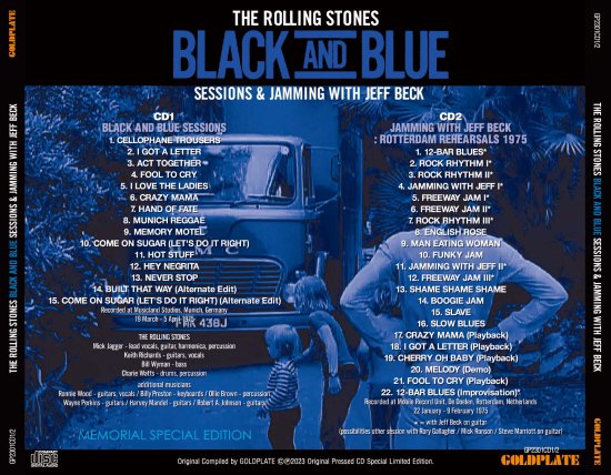 THE ROLLING STONES / BLACK AND BLUE SESSIONS & JAMMING WITH JEFF BECK (2CD)