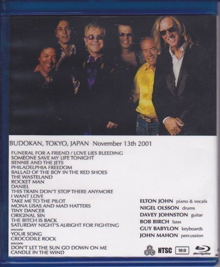 ELTON JOHN / SONGS FROM THE WEST COAST TOUR LIVE AT BUDOKAN 2001 -  STRANGELOVE RECORDS