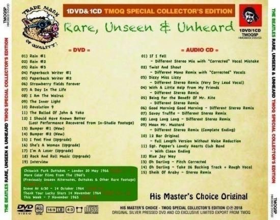 THE BEATLES / RARE, UNSEEN & UNHEARD -ジュエルケース版 THE BEATLES / RARE, UNSEEN & UNHEARD -ジュエルケース版