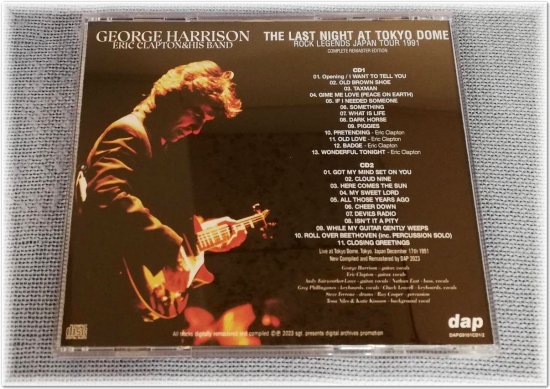 処分価格 パンフレット: George Harrson + Eric Clapton 1991-12-15 日