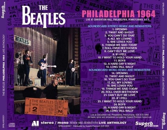THE BEATLES / LIVE ANTHOLOGY - PHILADELPHIA 1964 (1CD プレス盤)