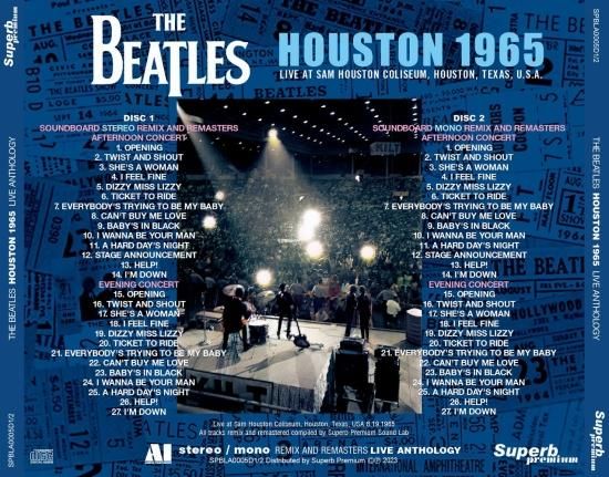 グランドセイコー セール BEATLES THE / プレス盤) (2CD 1965 HOUSTON - ANTHOLOGY LIVE ベースアクセサリ