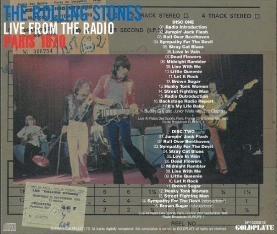 [2CD]ROLLING STONES / LIVE FROM THE RADIO - PARIS 1970 - STRANGELOVE RECORDS