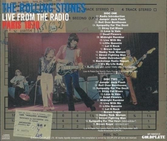 2CD]ROLLING STONES / LIVE FROM THE RADIO - PARIS 1970