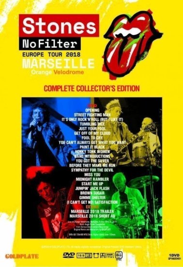 THE ROLLING STONES : NO FILTER EUROPE TOUR / MARSEILLE Orange Velodrome -  STRANGELOVE RECORDS