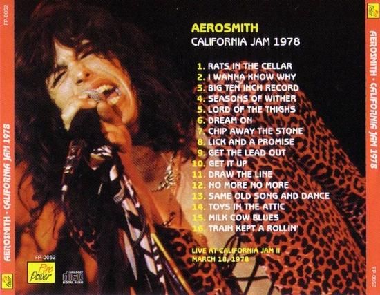 AEROSMITH / CALIFORNIA JAM 1978 (1CD) - STRANGELOVE RECORDS