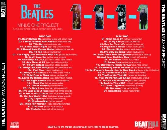 BEATLES / MINUS ONE PROJECT (2CDR) - STRANGELOVE RECORDS