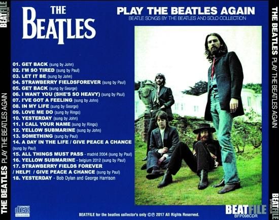 BEATLES / PLAY THE BEATLES AGAIN (1CDR) - STRANGELOVE RECORDS