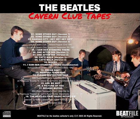 THE BEATLES - CAVERN CLUB TAPES (1CDR) - STRANGELOVE RECORDS