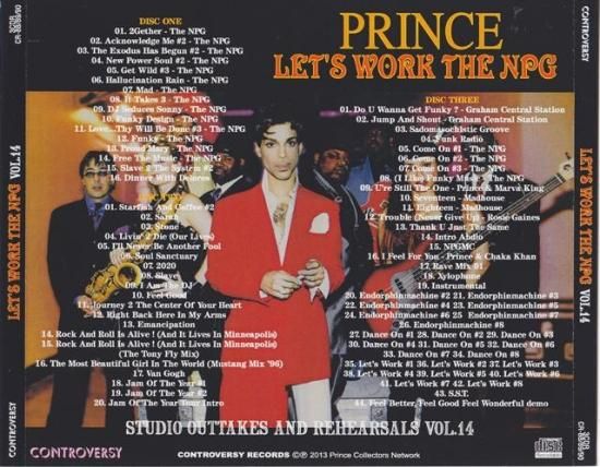 Rich mama様ジャンクジャーナルno.148 PRINCE / LET'S WORK THE NPG VOL.14 (3CDR) - STRANGELOVE RECORDS