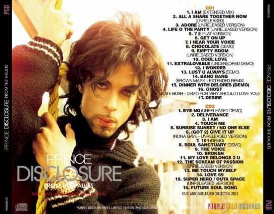 PRINCE / DISCLOSURE : FROM THE VAULTS RARE AND UNRELEASED PRINCE / DISCLOSURE : FROM THE VAULTS RARE AND UNRELEASED