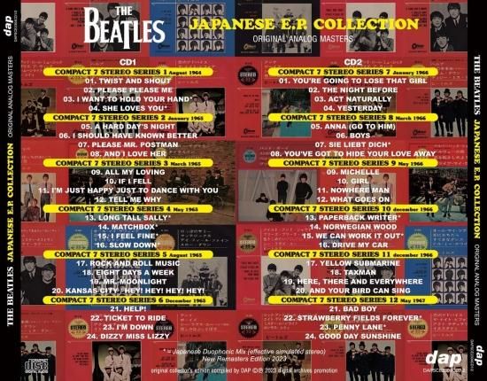 THE BEATLES / JAPANESE E.P. COLLECTION : ORIGINAL ANALOG THE BEATLES / JAPANESE E.P. COLLECTION : ORIGINAL ANALOG