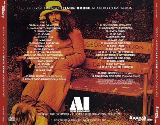 GEORGE HARRISON / DARK HORSE : AI - AUDIO COMPANION (2CD)