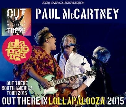 PAUL McCARTNEY - OUT THERE IN LOLLAPALOOZA 2015 (2CDR+DVDR