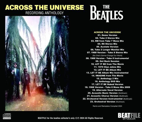 THE BEATLES / ACROSS THE UNIVERSE : RECORDING ANTHOLOGY (1CDR)