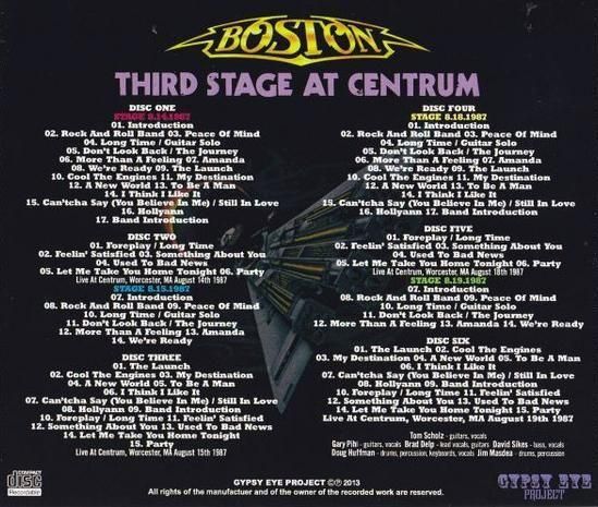 BOSTON - THIRD STAGE AT CENTRUM (6CDR)