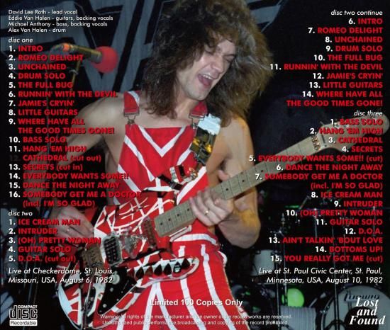 VAN HALEN / HOT AUGUST NIGHTS 1982 (3CDR)