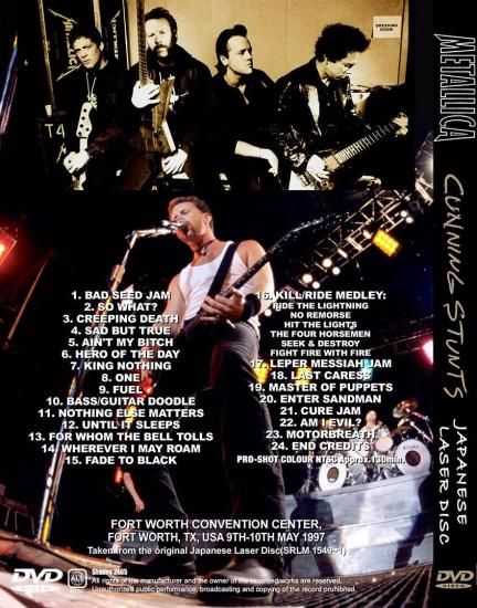 METALLICA / CUNNING STUNTS Japanese LD (1DVDR)