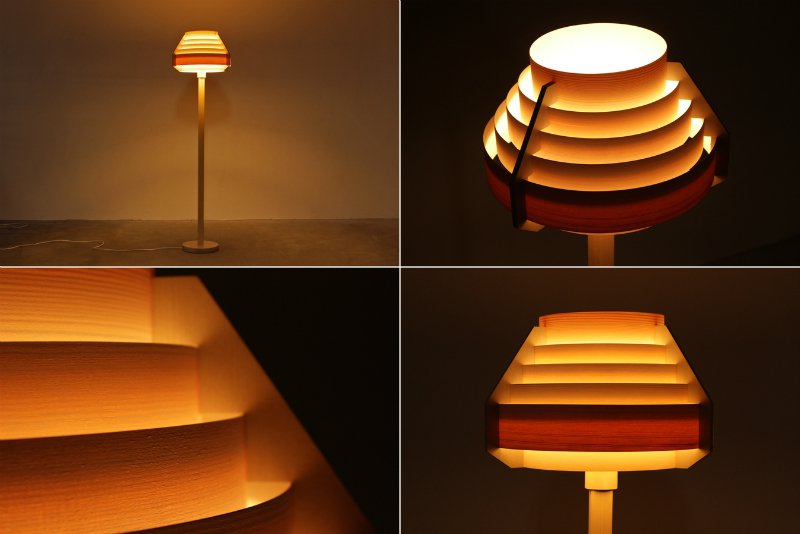 yamagiwa ヤマギワ 北欧 スウェーデン JAKOBSSON LAMP フロアライト 白木仕様 照明 ランプ モダン - cosaic