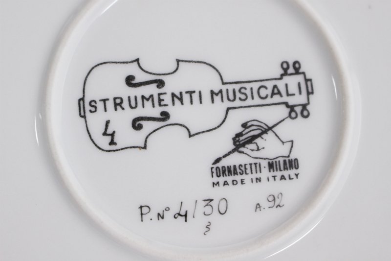 Piero Fornasetti フォルナセッティ STRUMENTI MUSICALI φ32 ...