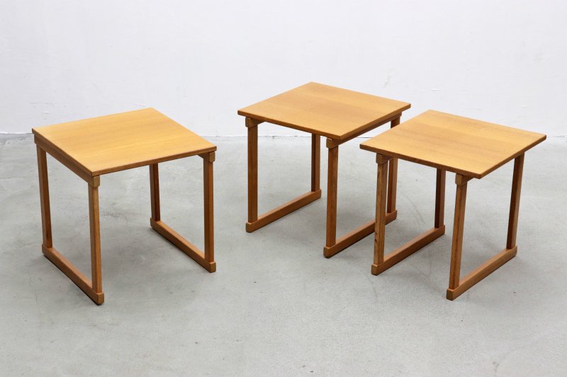 北欧 デンマーク チーク材 ビンテージ ネストテーブル サイドテーブル 
