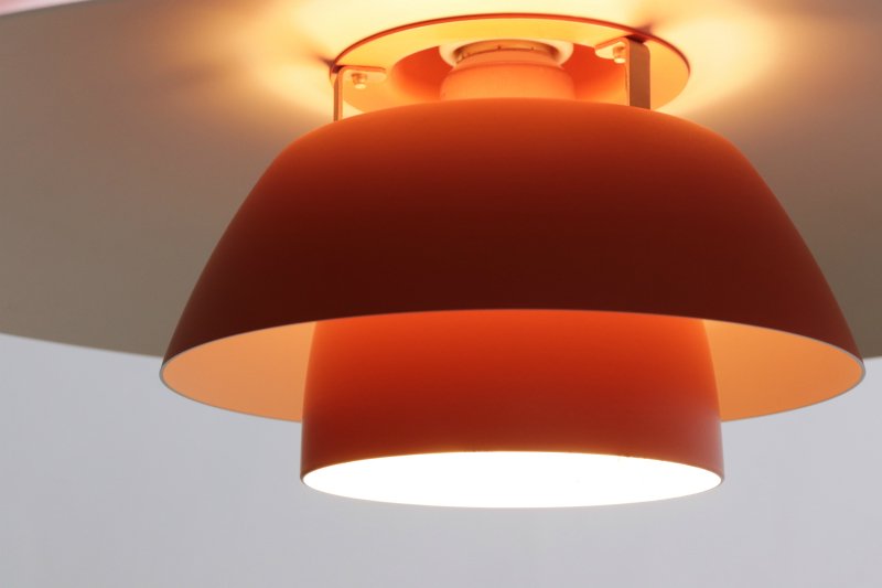 Louis Poulsen ビンテージ PH4/3 オレンジ ペンダント ランプ 照明 