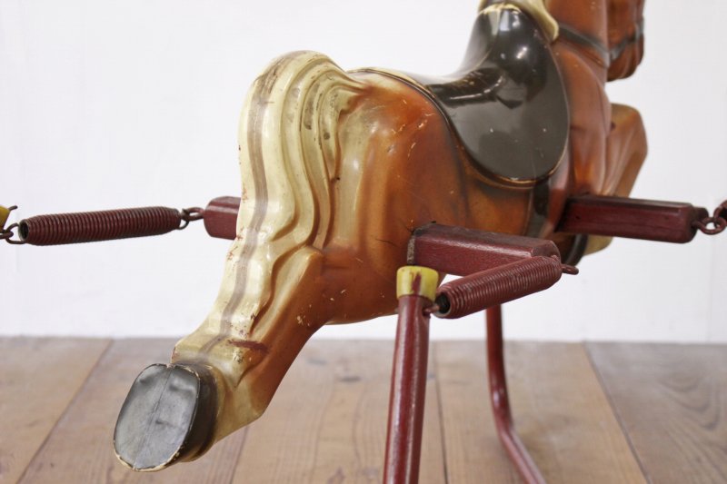 史上一番安い 木馬 ロッキングホース 玩具 インテリア 昭和レトロ 