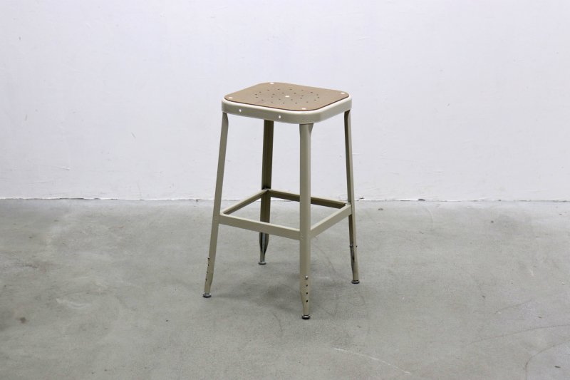 在庫4脚 US LYON FACTORY STOOL インダストリアル カウンター スツール