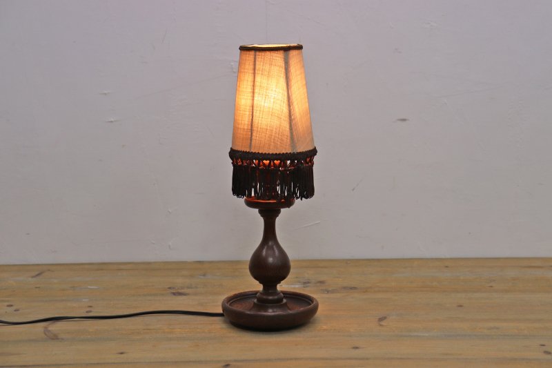 英国 イギリス クラシカル オーク材 テーブルランプ ライト 照明