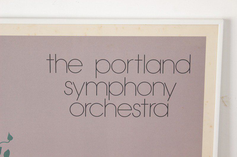 ポートランド交響楽団 ポスター 1979 1980 ウォールアート ピアノ 絵画 