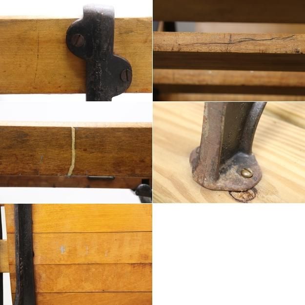 ベンチ　アンティーク　ビンテージ　引き取り限定 ベンチアンティークビンテージ引き取り限定