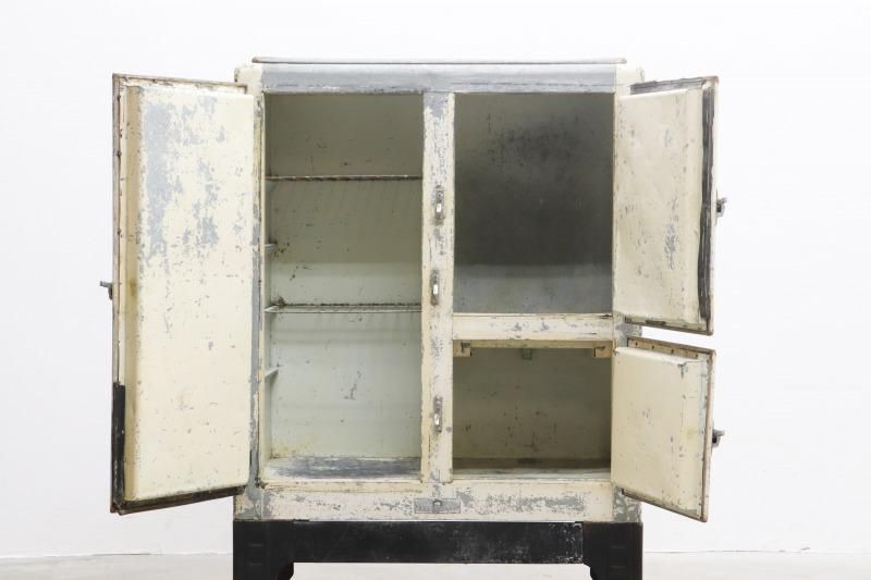 アンティーク氷冷蔵庫　キャビネット　ヴィンテージキャビネット Japan vintage Wooden refrigerator Side cabinet / ジャパン